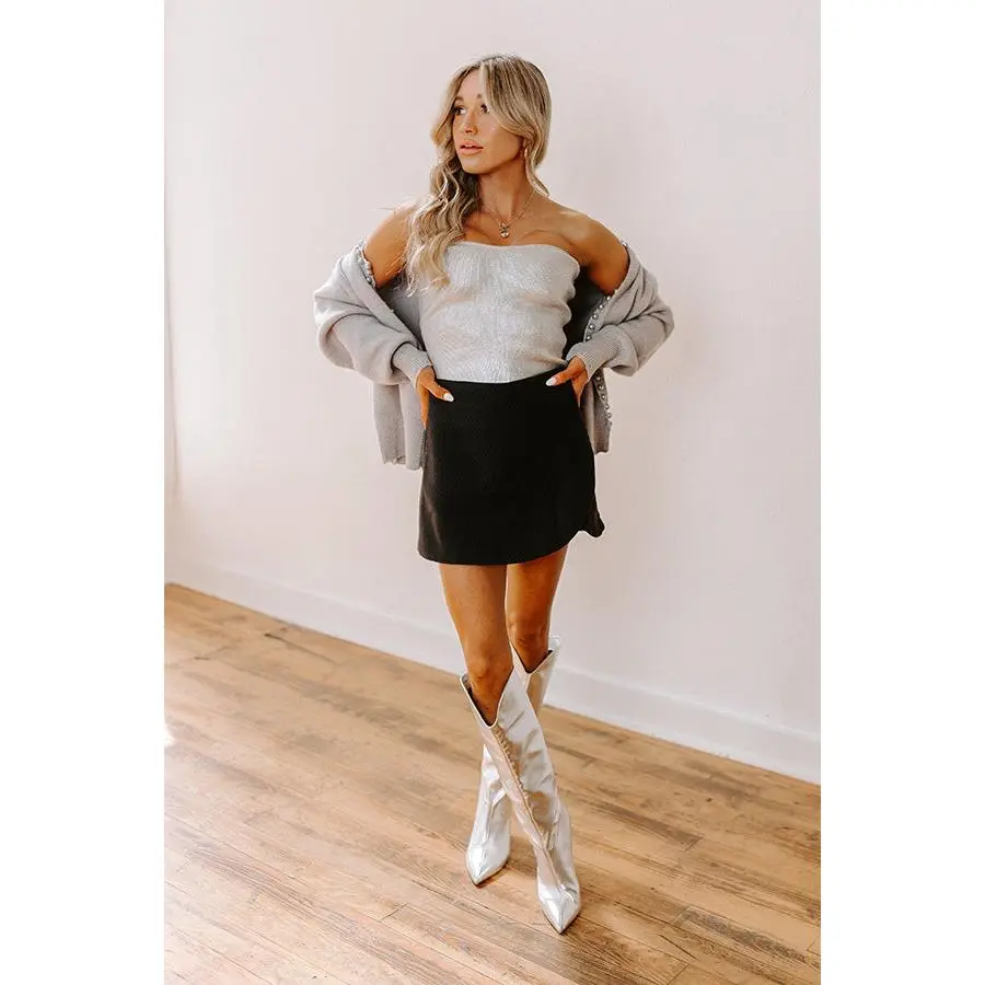 In The Spotlight Metallic Top