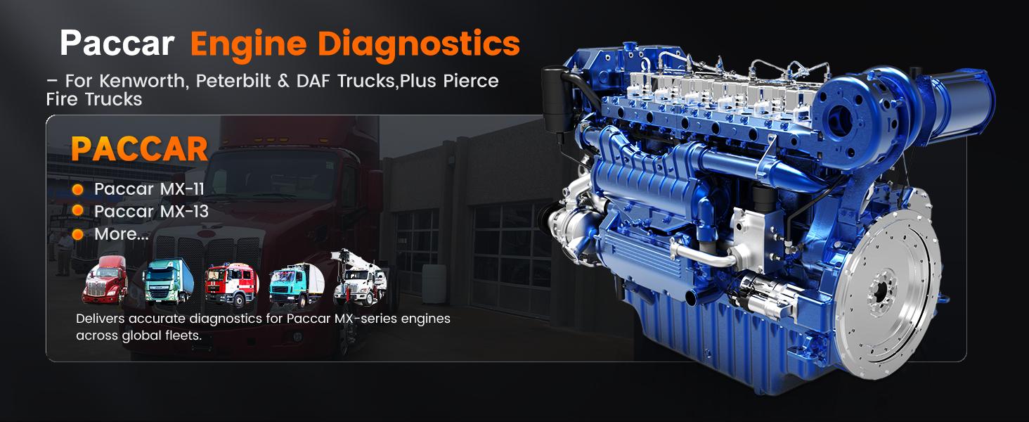 ANCEL HD7000 Elite 7'' Heavy Duty Truck Scanner with DPF Regen, Speed Limit, Idle Reset & Service Reset, Full System HD OBD Diesel Diagnostic Tool for Cummins Detroit Volvo CAT Paccar International