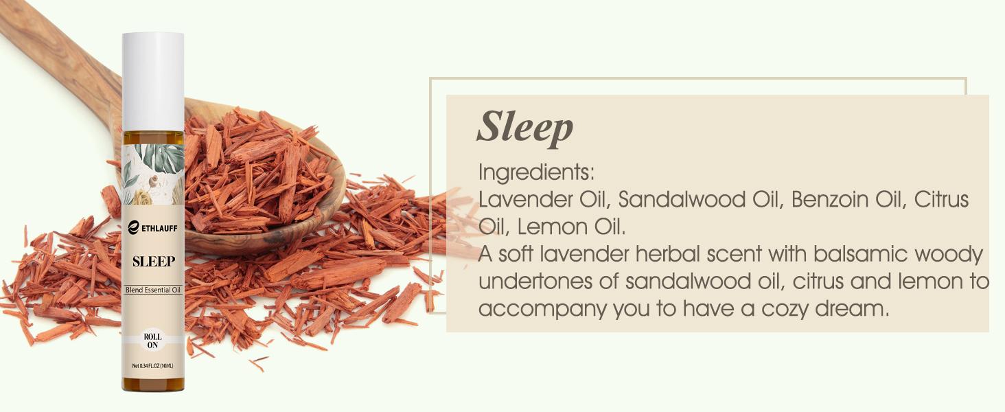 Essential Oils Roll-On Set 6 Pack - (Relax, Sleep, Balance,Breathe, Focus on, Happiness) Aromatherapy Oil, Essential Oils Blends for Skin - Relaxation Gift for Women and Men, Calm Essential Oil Roll On, 100% Natural Stress Relief Aromatherapy Blend