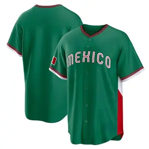 Men’s Mexico Team Jersey – 2026 World Baseball Green Classic Stadium Stitched Fan Shirt
