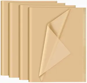 NEBURORA 120 Sheets Kraft Tissue Paper 14 X 20 Inches Brown Wrapping Tissue Paper Bulk Kraft Wrap Paper Sheets for Gift Bags Packaging Floral Filler Crafts Birthday Christmas Halloween Decor