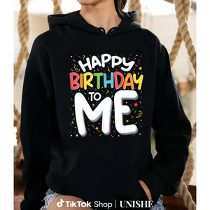 Celebrate in Style with 100% Happy Birthday To Me Hoodie – Funny Long Sleeve for Men & Women