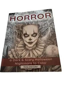 Horror Coloring Book for Adults: A Dark & Scary Halloween Nightmare with 50 Terrifying Pages of Horror Creatures To Color Paperback – June 21, 2023 by Relax and Color (Author)