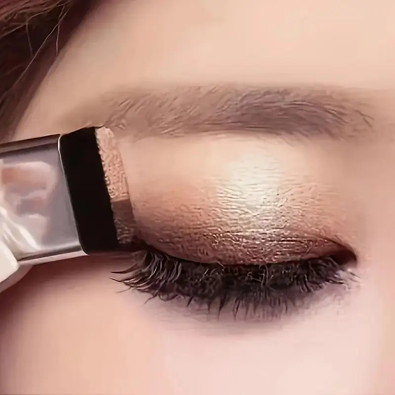 Mini Dual-tone Eyeshadow Palette with Brush, Shimmery Dual-Color Eyeshadow Set, Easy to Blend, Durable Waterproof Eye Cosmetics, Includes Brush, Glitter Shimmer Eyeshadow, Makeup, Perfect Gift For Girlfriend, Christmas Gift, Cosmetics tiktokshopspringglow