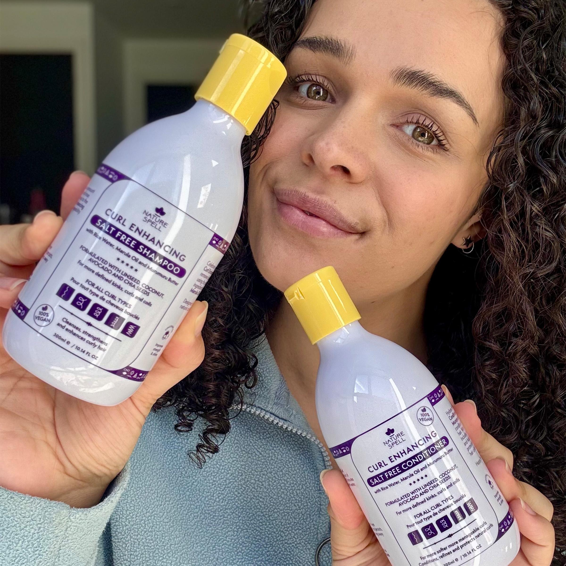Nature Spell's Curl Enhancing Shampoo & Conditioner Duo 10.14 Fl Oz x 2