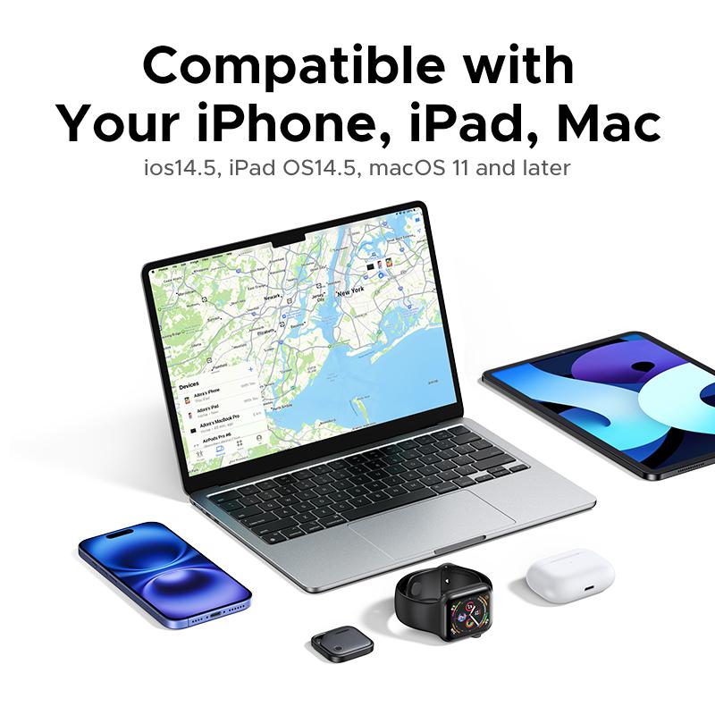 UGREEN Finder Tag Compatible with Apple Offcial Chip (for iOS Only), Anti-lost for Car Key Wallet Luggage Passport with Alarm& Left-Behind Remind Slim Bluetooth Tracker,Gps Signal Protector Smart Tracking ,TikTokShopBlackFriday ,#TikTokShopHolidayHaul