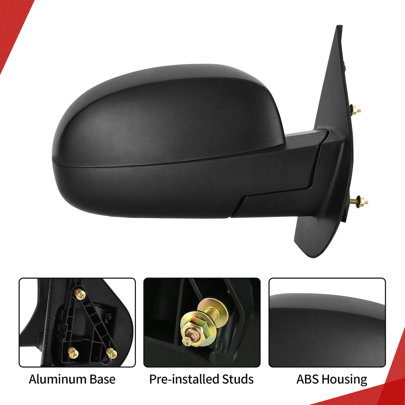 YITAMOTOR Right/Left Passenger Side Mirror Compatible with 2007-2013 Silverado Sierra 1500, 2500, 3500, Avalanche Suburban Tahoe Yukon