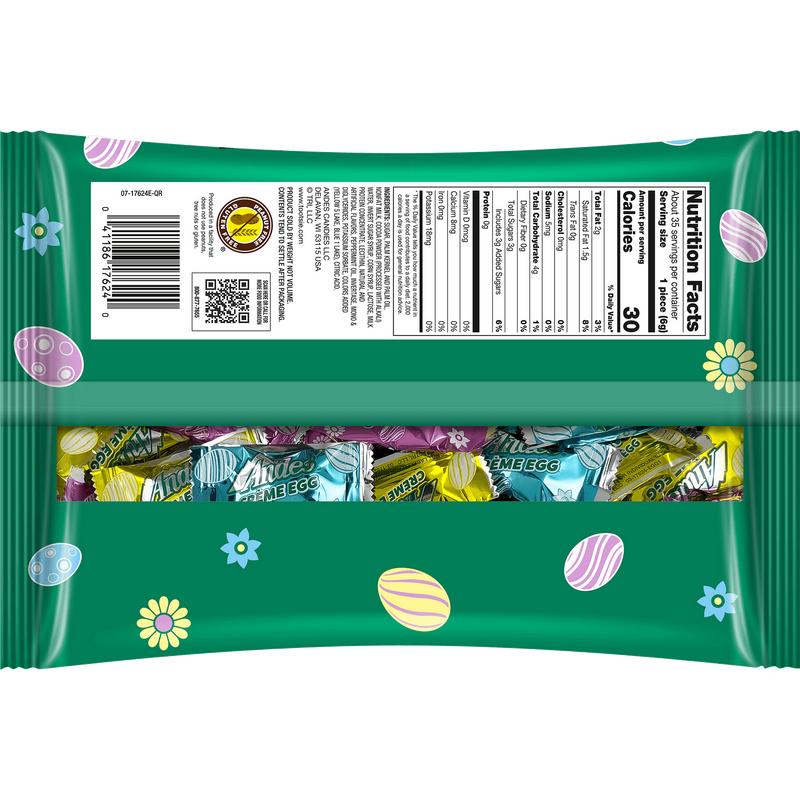 Andes Crème De Menthe Eggs – Easter Chocolate with Refreshing Mint, 7.79 oz Bag
