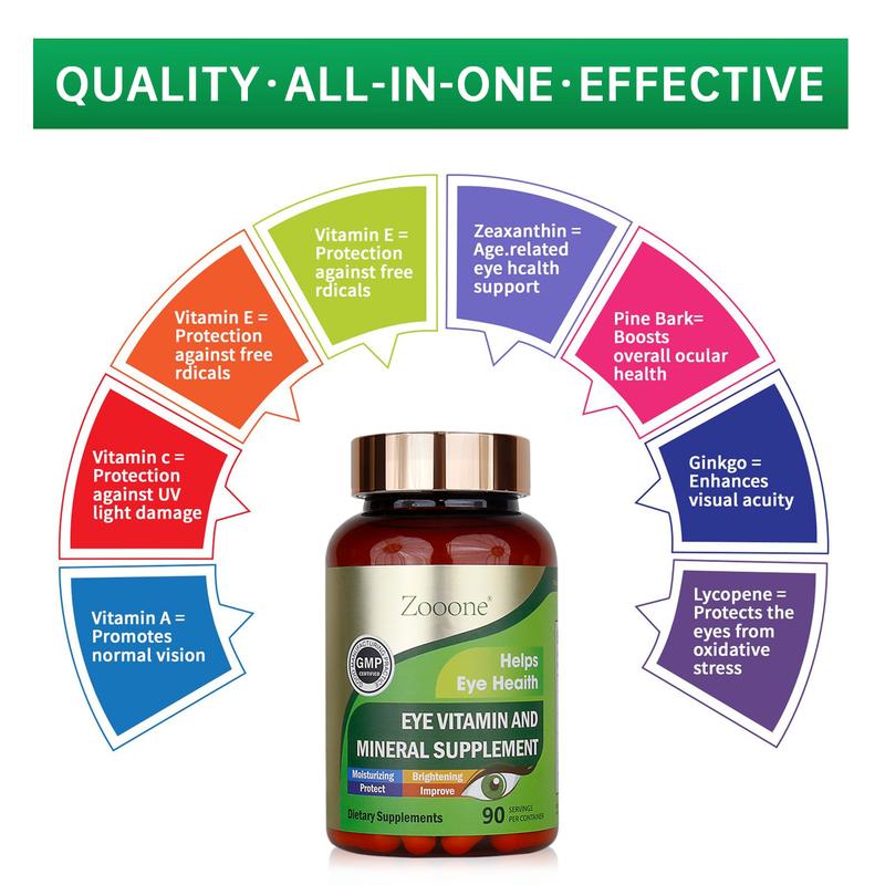 Zooone- Lutein 180 mg with Zeaxanthin to support eye health, 90 tablets Fitness Supplement Healthcare Edible Dietary Optimum