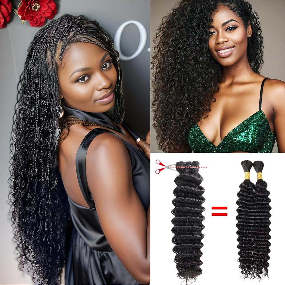 Deep Wave Hair 3 Bundles Brazilian Virgin Human Hair Weave Quick Weave Deep Wave Hair 3 Bundles Brazilian Virgin Human Hair Weave Quick Weave