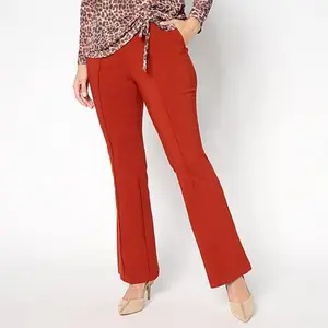 Nina Leonard Millennium Flare Leg Pull-on Pant