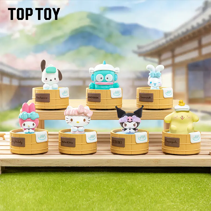 TOPTOY SR Rotating Hot Spring Series Sealed Hobby Box Surprise Set - Cute Collectible Blind Box Figures, Desktop Ornaments, Creative Home Decor Gift for Girls, Ideal for Birthday Holiday Parties #Summervibes