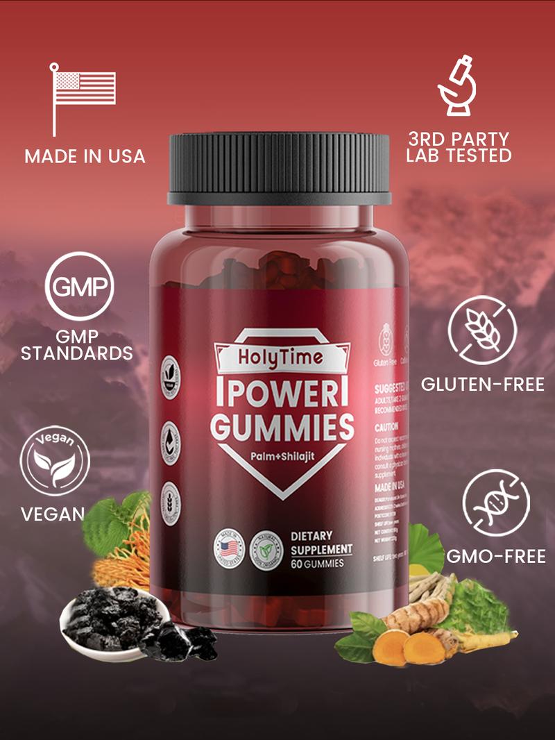HolyTime Shilajit Gummies 4000 mg | Black Friday & Cyber Monday BFCM Deal | Limited Edition|5-Bottle|Made in USA