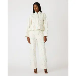 Steve Madden SLOAN FLORAL JACKET PEACH BEIGE
