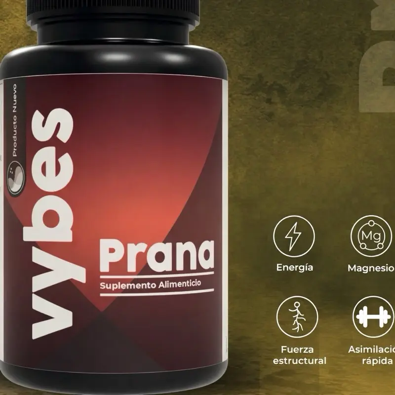 Ismerely Vybes Prana Dietary Supplement Vitamin Tablets - Magnesium, B-Complex, Turmeric Daily Wellness - 30 Capsules