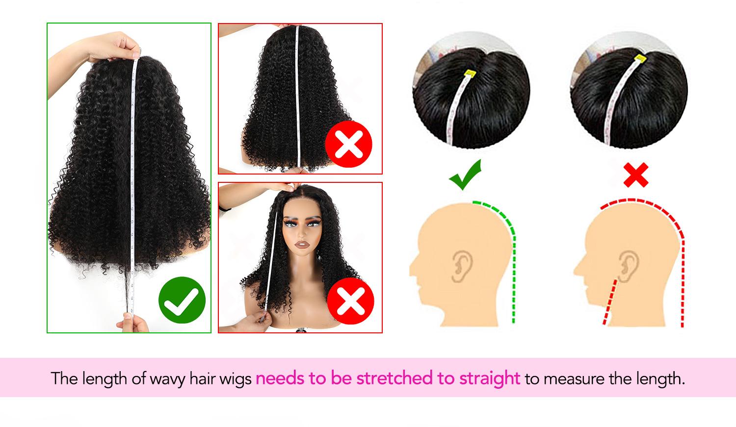 Vshow 3 in 1 Half Wigs Kinky Straight Human Hair Glueless Wigs 250% Density With Natural Hairline Easy Install Drawstring Half Wigs For Beginners Protective Style #springfresh