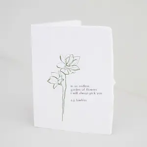 I Will Always Pick You | Floral Love Folded Greeting Card