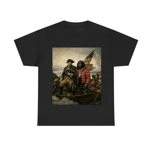 Chief K x Washington T-Shirt, Crossing the Delaware Shirt, US History Meme Tee