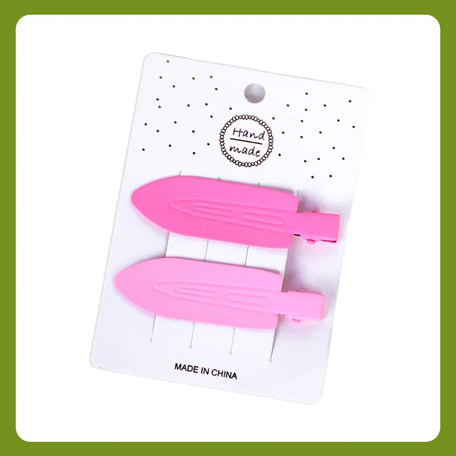 Cute Colorful Hair Clip for Human Hair Wig Handmade Pink Clips