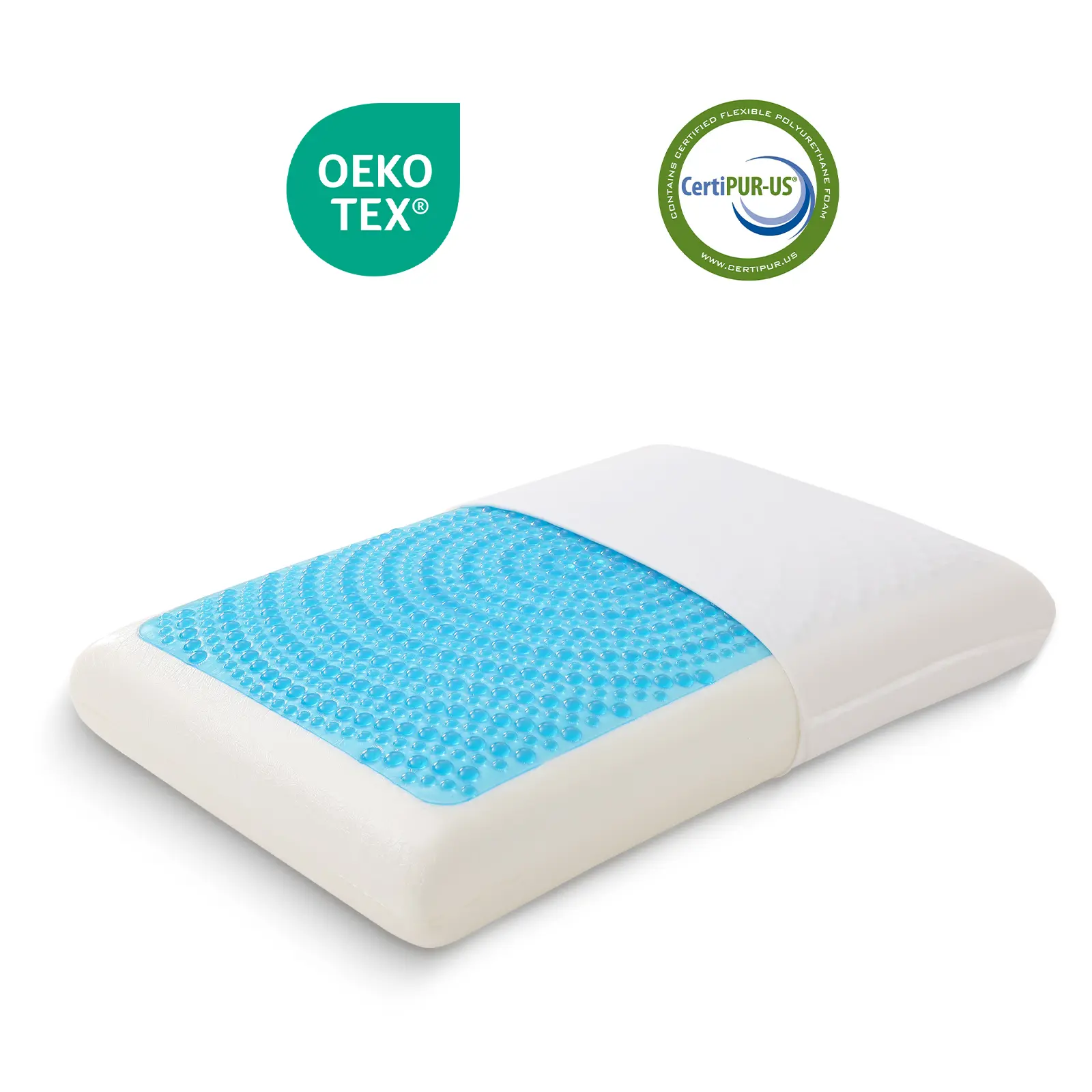 Cooling Gel Memory Foam Pillow – Dual-Side Cooling Cover, Neck Support for Side, Back & Stomach Sleepers, Removable & Machine Washable, All-Season Comfort, Standard Size