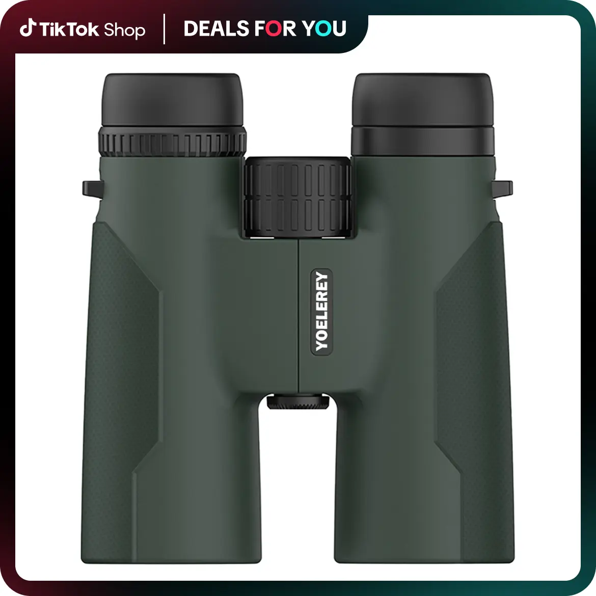 YOELEREY 12x42 High Definition Outdoor Binoculars - Argon Purged, Waterproof, Fogproof, High Magnification, Color Fidelity for Bird Watching, Camping Accessories, High Definition Binoculars