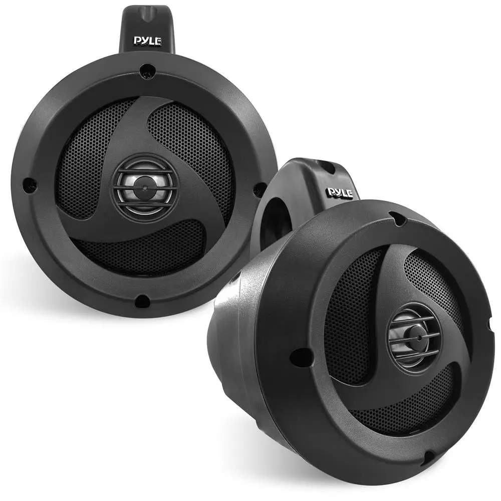 900W Bluetooth Off-Road Speakers | Waterproof 2-Way Marine Grade Active + Passive Speaker System with Built-in Amplifier, 4" Woofers & 1" Tweeters  - Roll-Bar Mount Audio Speakers for ATV, UTV, Jeep, Boat