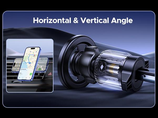 UGREEN Car Phone Mount for Magsafe Air Vent Car Mount Magnetic Phone Holder Compatible with iPhone 17 16 15 14 13 12 Pro Max, Strongest Magnet Black