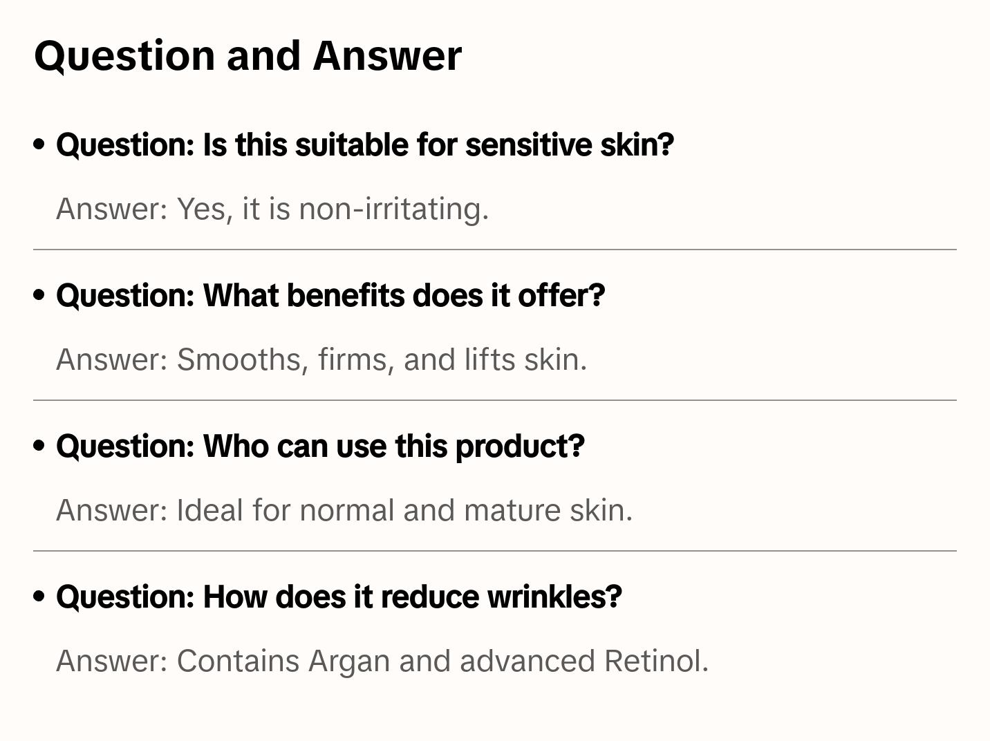 Argan & Retinol Advanced Wrinkle Remedy Night Gel Cream