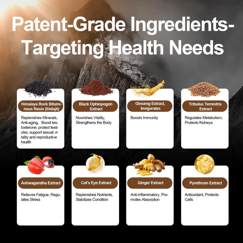 Shilajit Gummies with Ashwagandha, Black Seed Oil and Sea Moss, Lab-Tested for Purity, Helps Boost Energy & Immunity 60 Gummies, Shilajit for men and women Shilajit Gummies with Ashwagandha, Black Seed Oil and Sea Moss, Lab-Tested for Purity, Helps Boost Energy & Immunity 60 Gummies, Shilajit for men and women