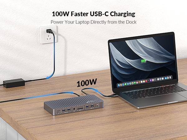 AV Access iDock M10 KVM Switch Docking Station for MacBook & Desktop PC, Dual 4K HDMI Displays, 10-in-1, 100W Power Delivery, EDID Emulation
