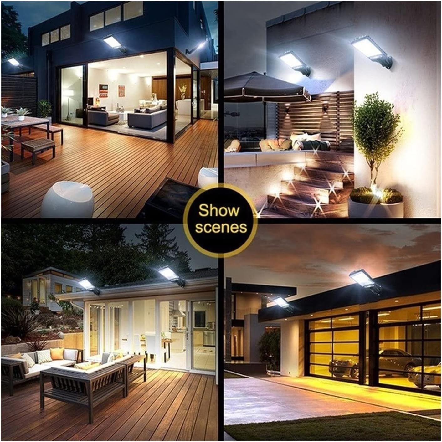 【Upgraded: Brighter】4 Sets Solar Powered LED Street Lights – Smart Remote & IP65 Motion Sensor – 3 Modes (Security/Dim/Highlight) for Pathways, Garages, Backyards & Front Yards – Heavy-Duty Waterproof Lighting Solution for Home & Outdoor Areas 【Upgraded: Brighter】4 Sets Solar Powered LED Street Lights – Smart Remote & IP65 Motion Sensor – 3 Modes (Security/Dim/Highlight) for Pathways, Garages, Backyards & Front Yards – Heavy-Duty Waterproof Lighting Solution for Home & Outdoor Areas