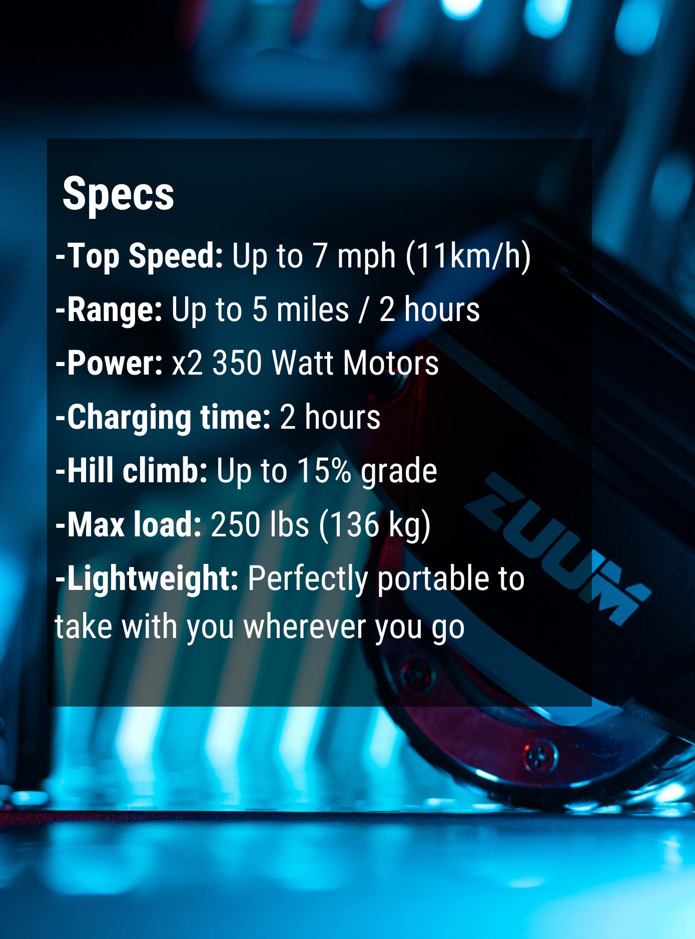 Zuums | Self Balancing Electric Skates Seen On Shark Tank - Portable Lightweight 350W 7MPH 1.5Hr Ride - Hoverboard For Kids Adults Zuum Shoes Scooter