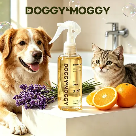 DOGGY&MOGGY Plant-Powered Bio-Enzyme Odor Removal Spray for Dogs & Cats - 5-Sec Freshen, Antibacterial, Anti-Mite,  & Kid Safe, Easy-to-Use Home Deodorizer Spray for Odor Control & Elimination pet deodorant
