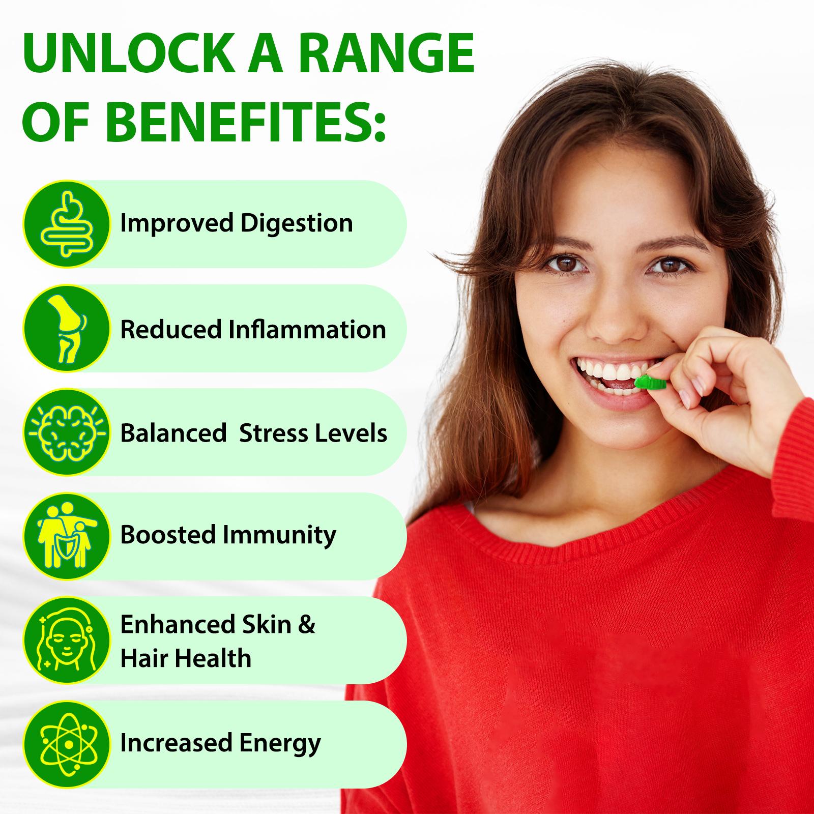 Acentialabs Sea Moss Gummies - 3000mg Sea Moss 2000mg Bladderwrack 800mg Ashwagandha 400mg Burdock Root - Vegan Energy & Immune Support Gummies 60 Count Healthcare Acentialabs Sea Moss Gummies - 3000mg Sea Moss 2000mg Bladderwrack 800mg Ashwagandha 400mg Burdock Root - Vegan Energy & Immune Support Gummies 60 Count Healthcare