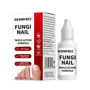 DERMFREE Toenail Fungus Treatment Extra Strength, Antifungal Solution for Toenail or Fingernail, Triple Action Formula for Remove Fungal, Repair and Renewal Damaged Nails, 0.5 Fl Oz