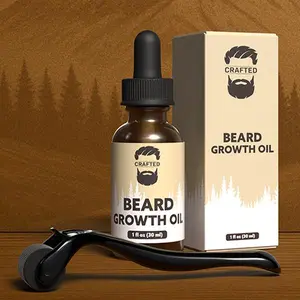 Beard Growth Kit - Grow A Thicker Fuller Beard - Beard Growth Serum - Beard Roller