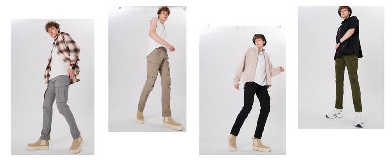 Men's and Women's Cargo Pants - Slim Fit Cargo Pants For Men, 3D Shape, Multiple Pockets, Articulated Knees, Stretchy Fabric, Work Pants Cargo Casual Clothes C804