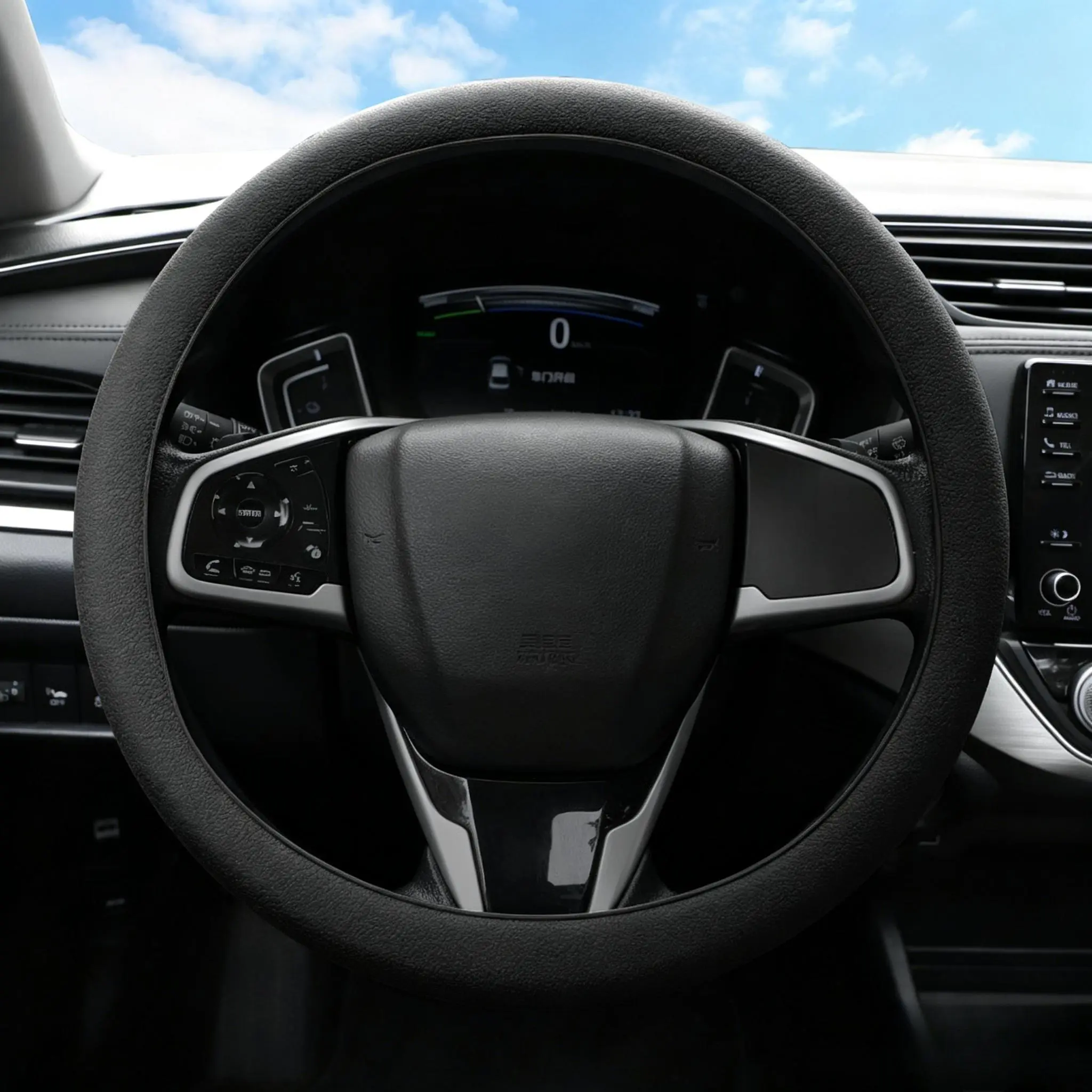 Silicone Car Steering Wheel Cover Universal Elastic Steering Wheel Booster Non-Slip Protetive Cover Car Anti-skid Accessories-YY