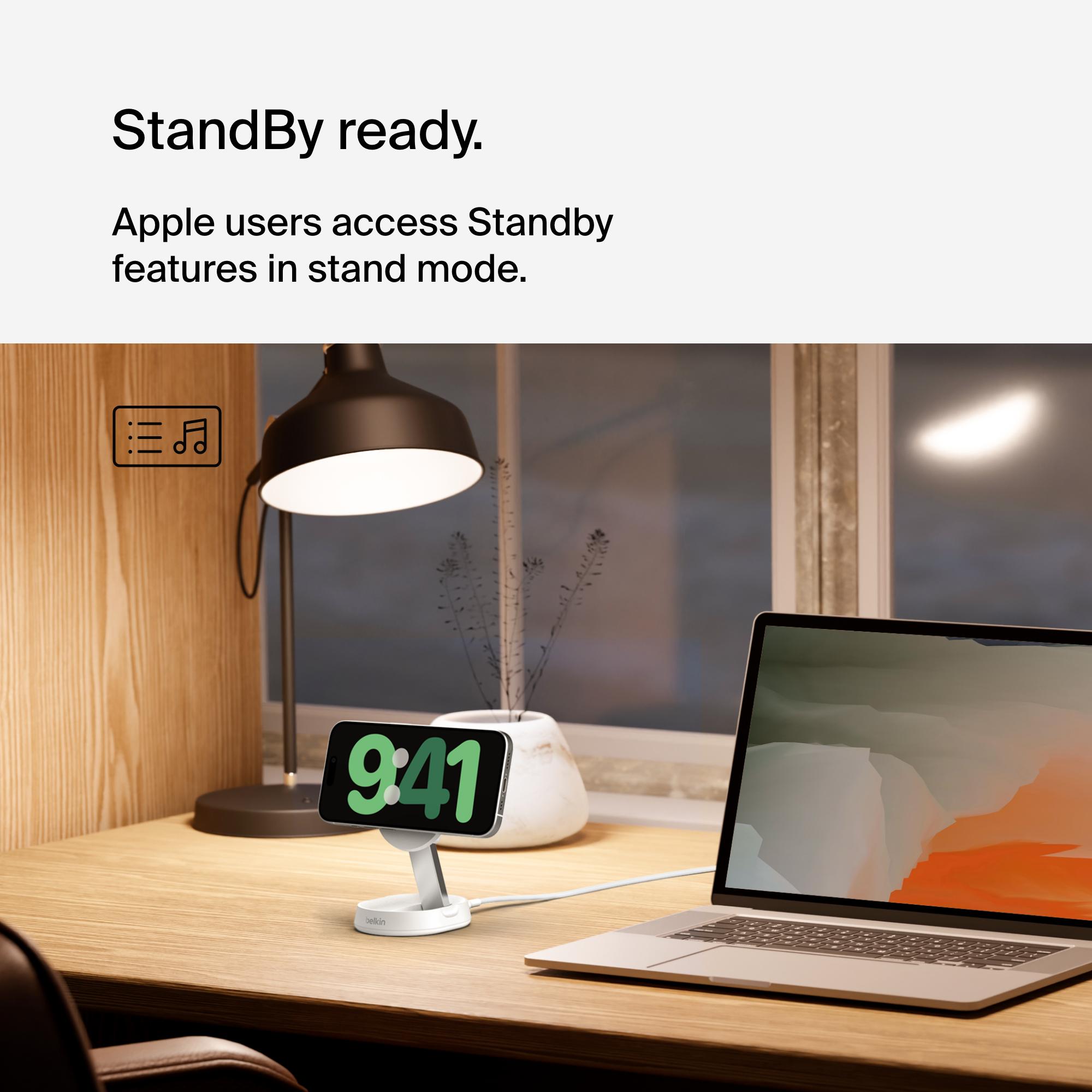 Belkin BoostCharge Pro Convertible Magnetic Wireless Charging Stand with Qi2 15W