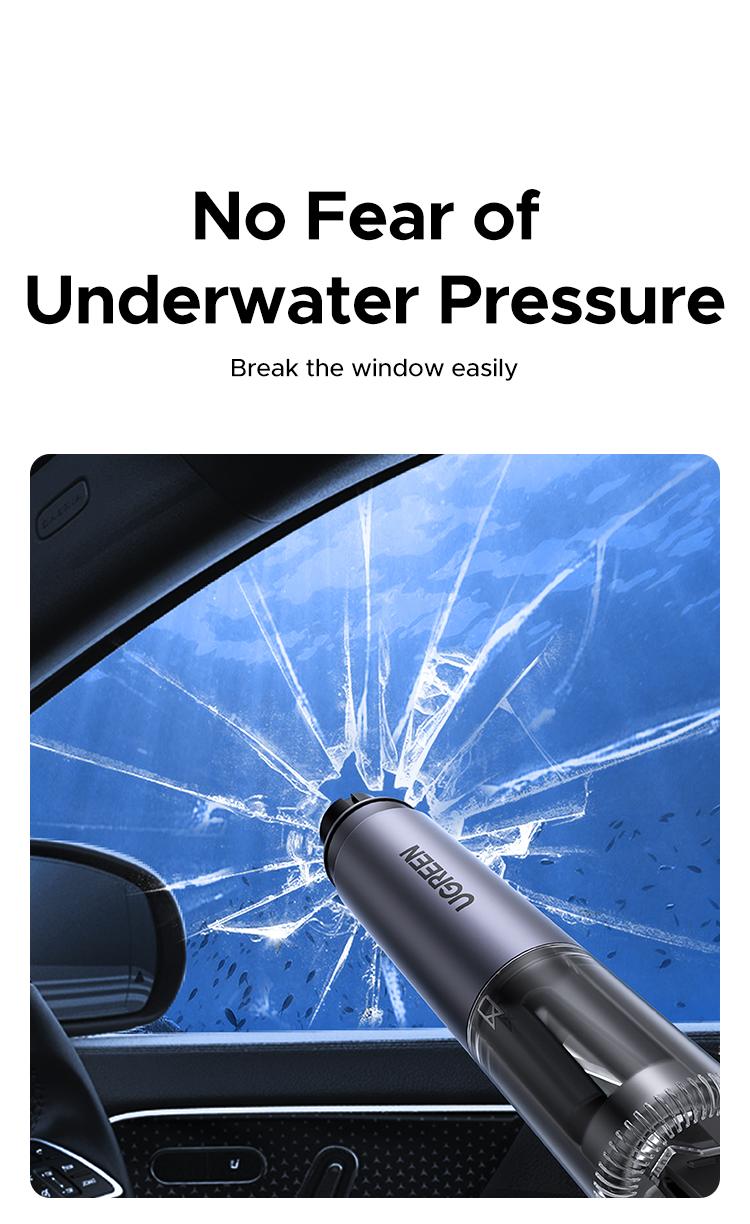UGREEN 2-in-1 Car Window Breaker & Seatbelt Cutter,Upgraded Safe Hammer Glass Breaker Under Water, Car Hammer Seatbelt Cutter Window Breaker Emergency Escape Tool, Glass Breaker for New Cars– Must For Car-Emergency Escape Tool, TikTokShopHolidayHaul