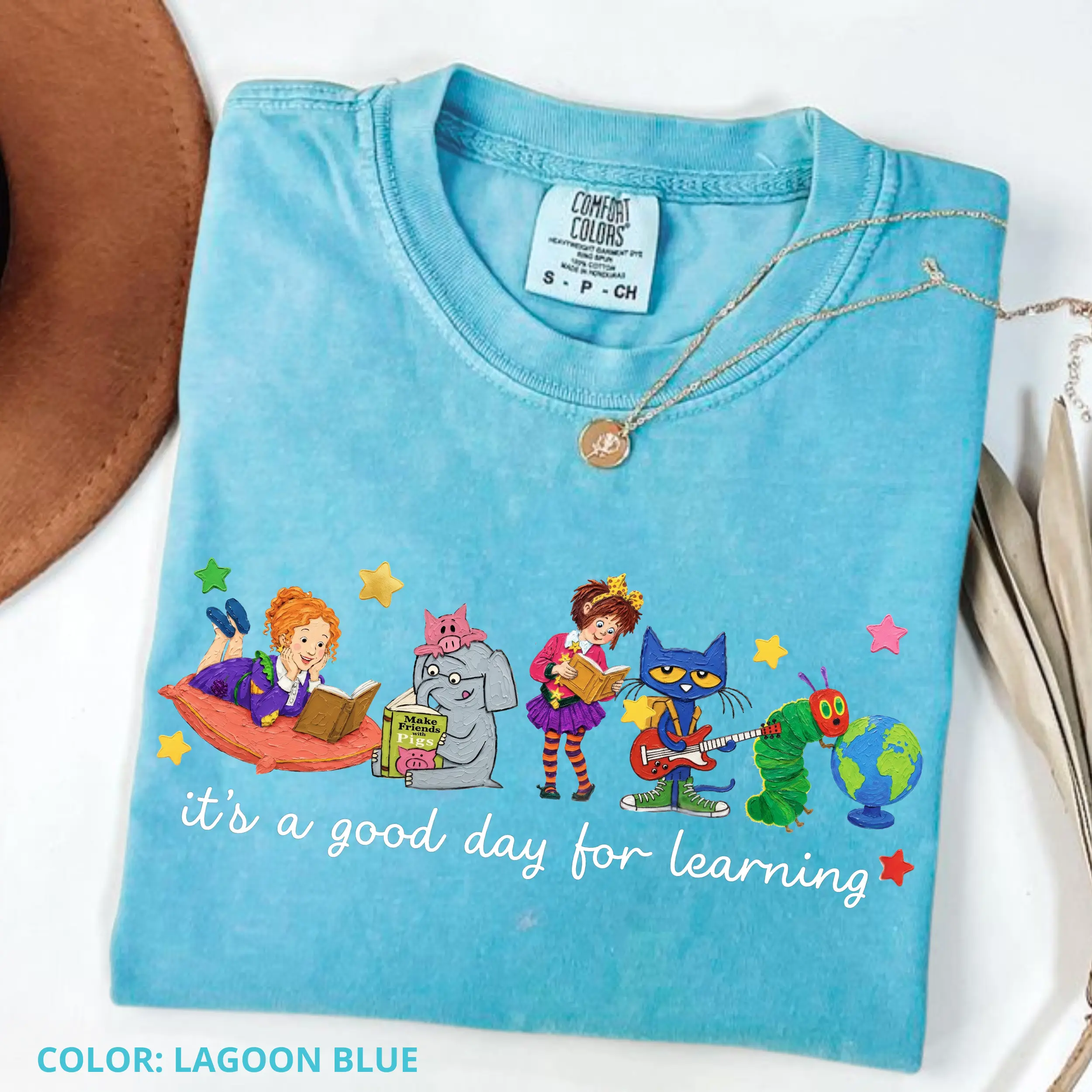 Comfort Colors It's a Good Day for Learning Shirt, Cute Teacher Graphic Tee, Back to School Elementary Teacher T-Shirt, Classroom Gift