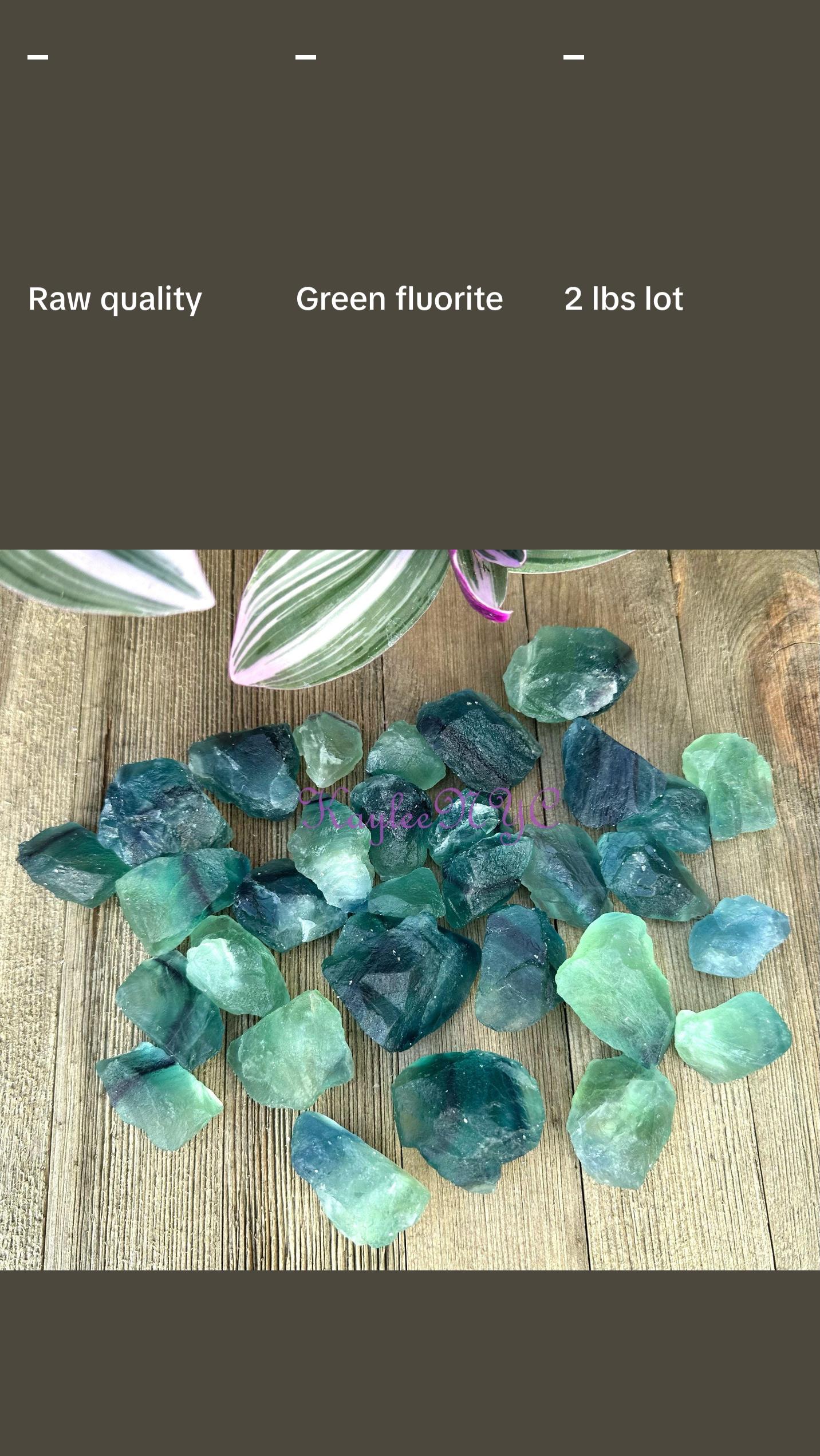 Wholesale Lot 2 Lbs Natural Green Fluorite Crystal Raw Nice Quality