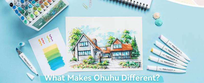 Ohuhu Alcohol Markers: Mini Brush & Slim Broad 60 Illustration Colors/60 Landscape Colors Dual Tip Brush Tip for Artists Adults Coloring Illustration- Refillable - Kaala B Series of Ohuhu Ohuhu Alcohol Markers: Mini Brush & Slim Broad 60 Illustration Colors/60 Landscape Colors Dual Tip Brush Tip for Artists Adults Coloring Illustration- Refillable - Kaala B Series of Ohuhu