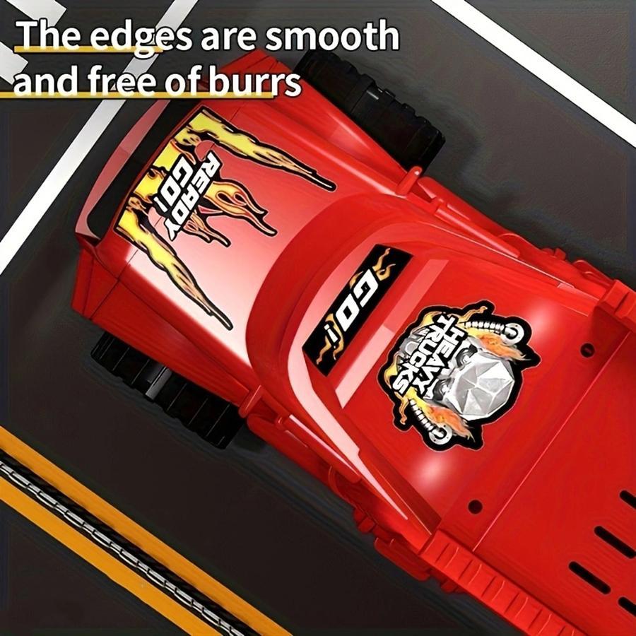 Transforming Launching Toy Car Set, Catapult Launcher Stunt Cars, Energy Release Deformation Vehicles, Action Battle Toys, Gift for Kids Boys Girls