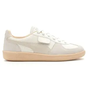 PUMA Womens Palermo Leather Lace Up Sneakers Shoes Casual - Off White