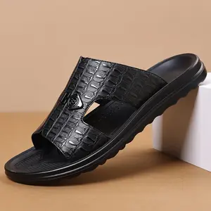Men’s Summer Non-Slip Sandals, Wear-Resistant and Breathable Single-Strap Outdoor Casual Beach Shoes fathersdaygift