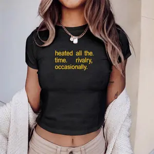 Heated All The Time Baby Tee, Rivalry Occasionally Hockey Graphic Tee, Gift For Her