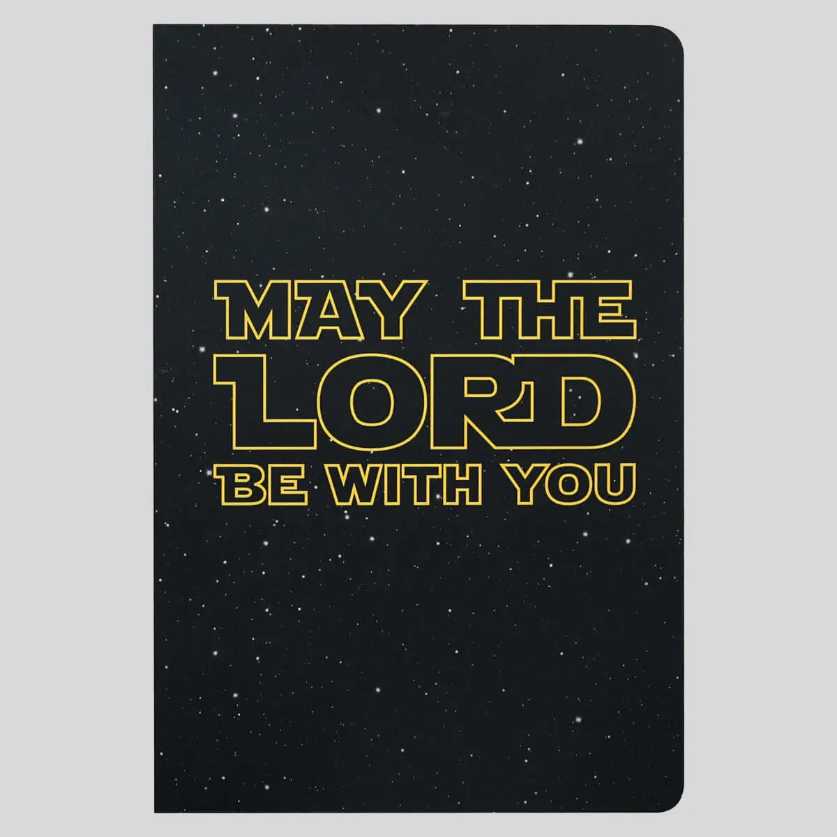 Kerusso Men's Religious Text Graphic Print Notebook - Office Stationery Journaling Supplies, 8.25"x5.5", 160 Lined Pages, 16 Scriptures, May The Lord Themed, Colored End Pages for Gratitude & Personal Reflections, 8.25" X 5.5"