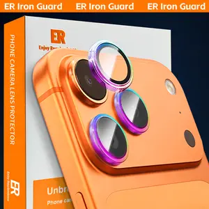ER Iron Guard Camera Lens Protector for iPhone 16/17  – 99% Transparency, Original HD Clarity, Scratch-Resistant, Durable,  Easy Installation & Removal glass protector phone screen protector girl