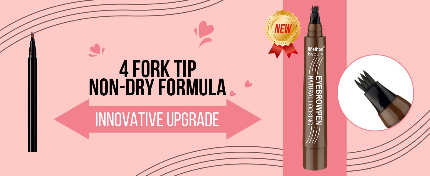 iMethod Microblading Eyebrow Pen - Eyebrow Pencil Magical Upgraded Eye Brow Pencils for Women with 4 Fork Tip & Spoolie Brush for Natural-Looking Hair-Like Defined Brows, Last All-Day Makeup Cosmetic iMethod Microblading Eyebrow Pen - Eyebrow Pencil Magical Upgraded Eye Brow Pencils for Women with 4 Fork Tip & Spoolie Brush for Natural-Looking Hair-Like Defined Brows, Last All-Day Makeup Cosmetic